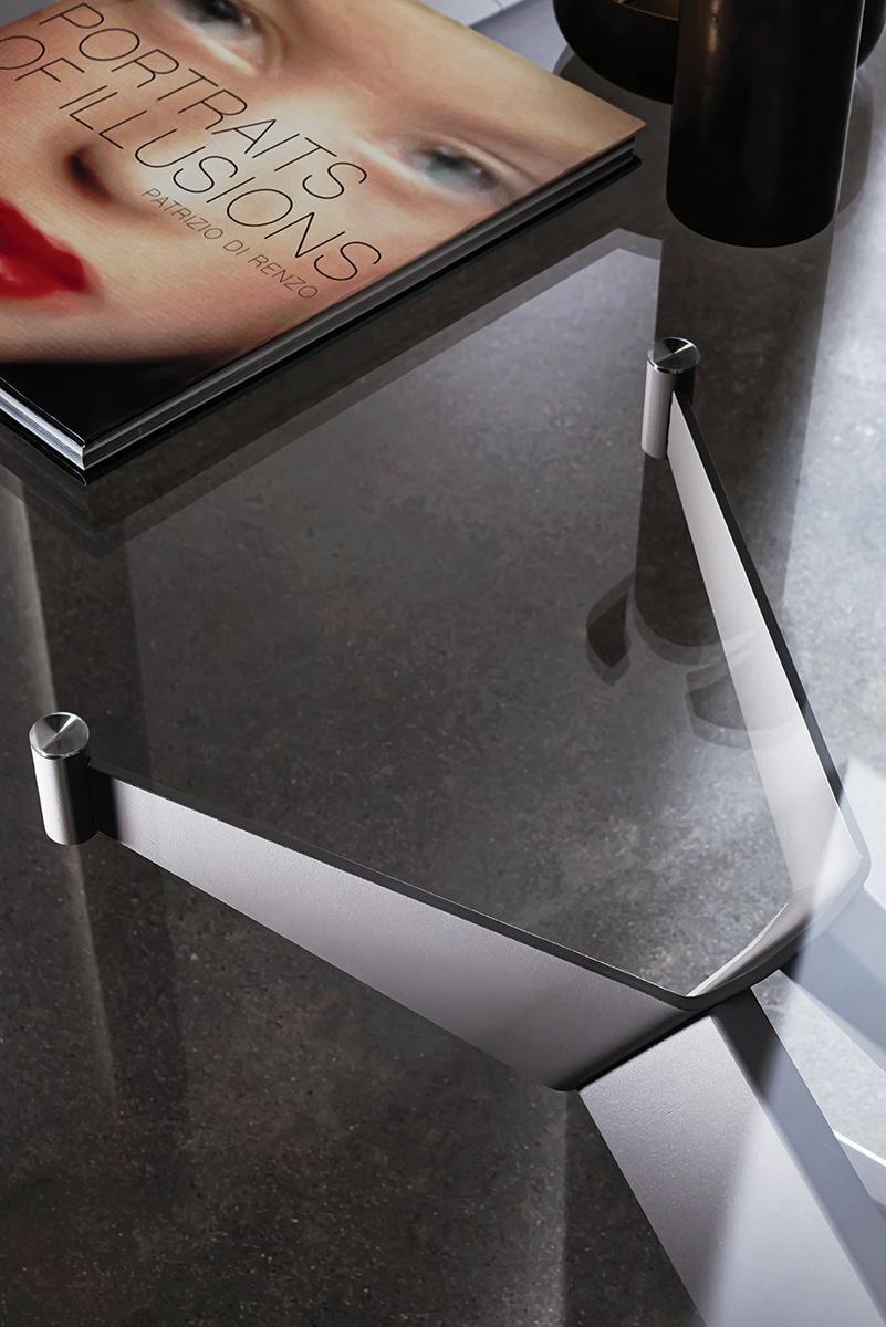 Rectangular glass table | Cross by Sovet