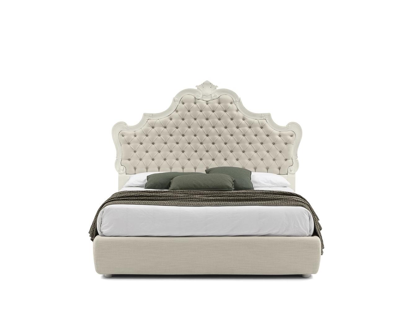 Double bed with tufted headboard | Chantal Capitonne’ by Bolzan letti
