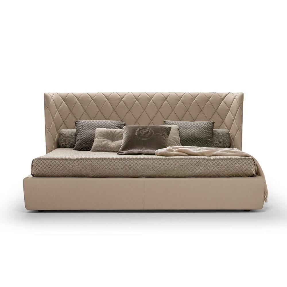 Velvet bed with tufted headboard | Grace by Alberta Salotti