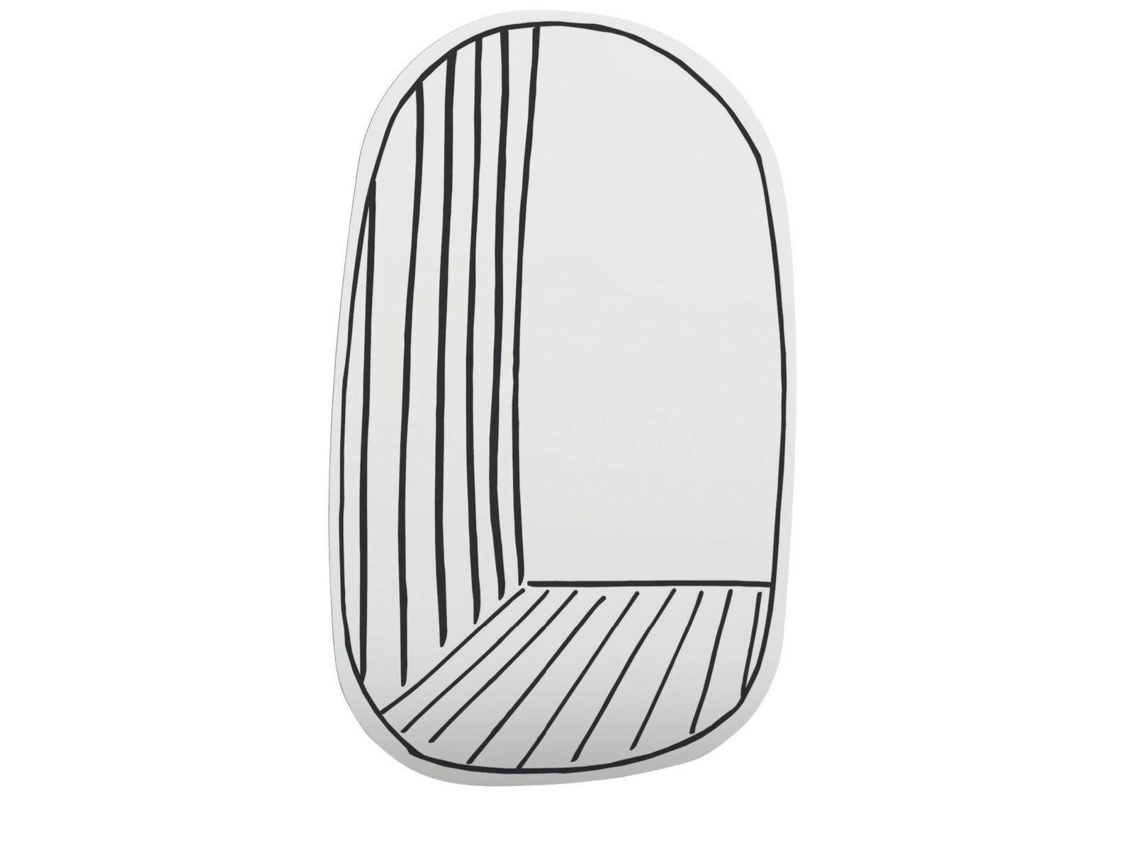 Oval wall-mounted mirror | New Perspective Mirror by Bonaldo