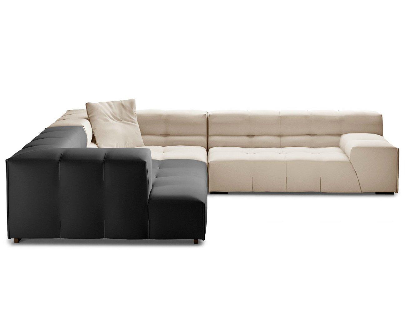 Corner sectional fabric sofa | Tufty-too by B&B Italia