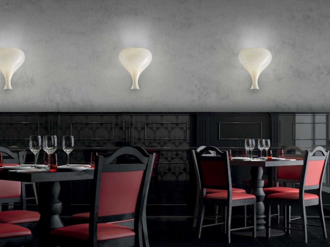 Contemporary style LED glass wall light | Summer P by Leucos