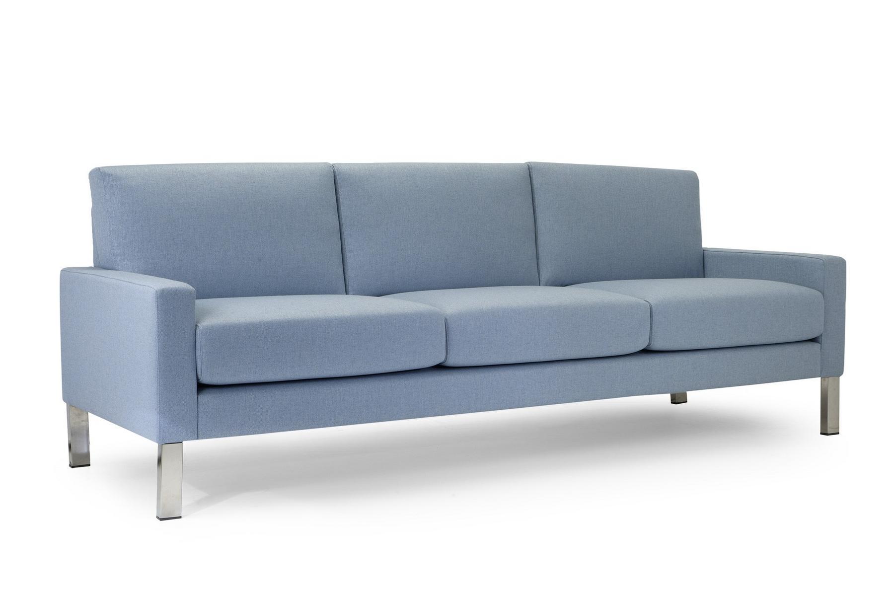 3 seater fabric sofa with fire retardant padding | Boston Sofa by Domingo salotti