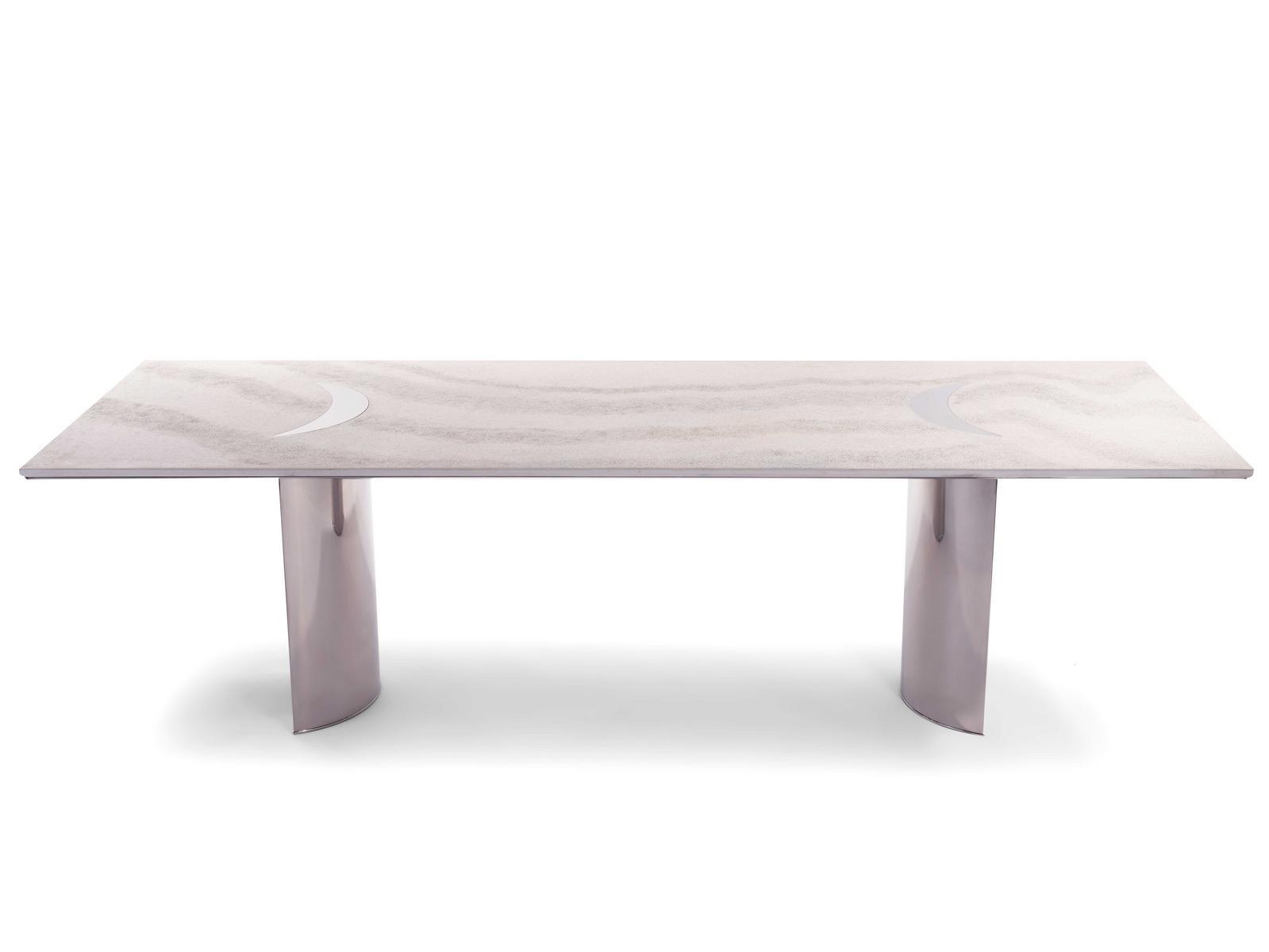 Rectangular cement garden table | Freddie by Visionnair