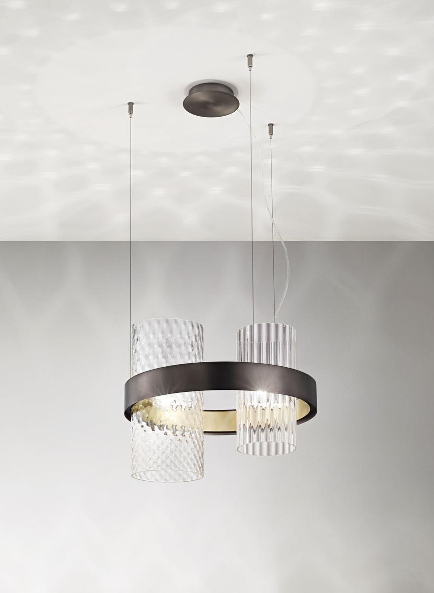 LED direct-indirect light pendant lamp | Armonia Sp by Vistosi