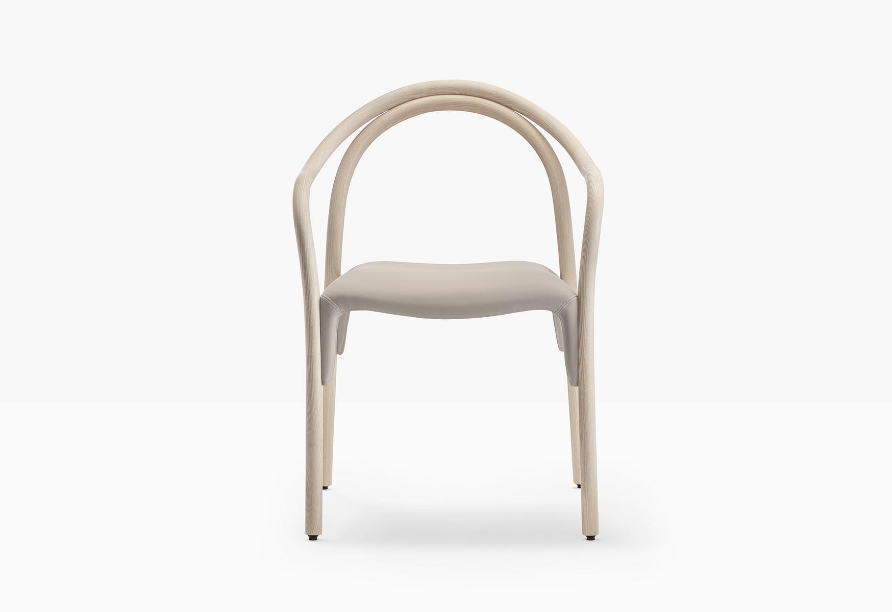 Ash chair with integrated cushion | Soul Soft 3747 by Pedrali
