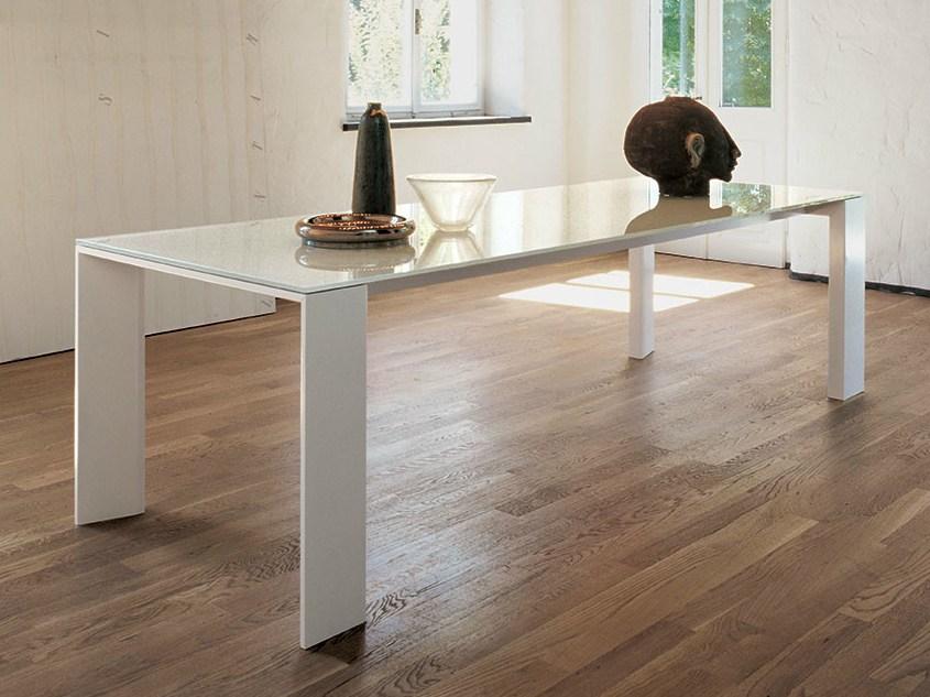 Rectangular wood and glass table | Toronto by Sovet