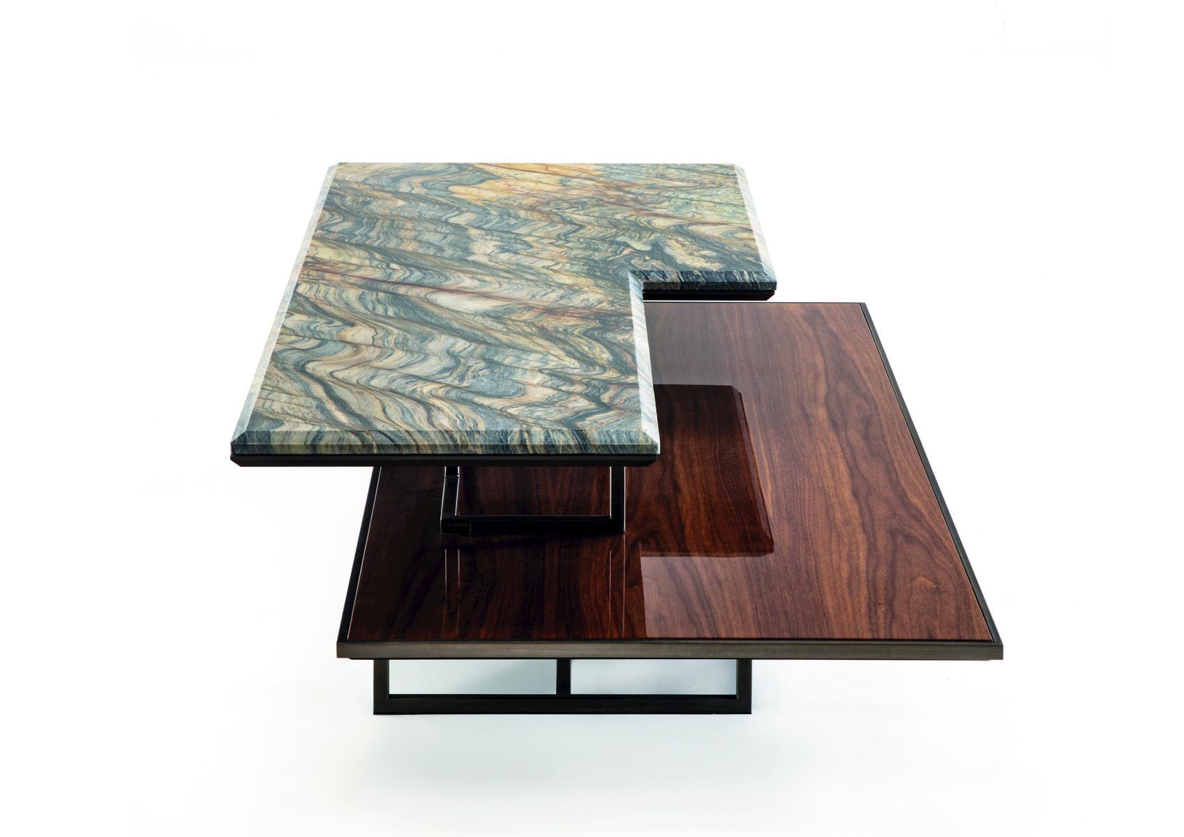 Rectangular stone coffee table | Walt by Longhi