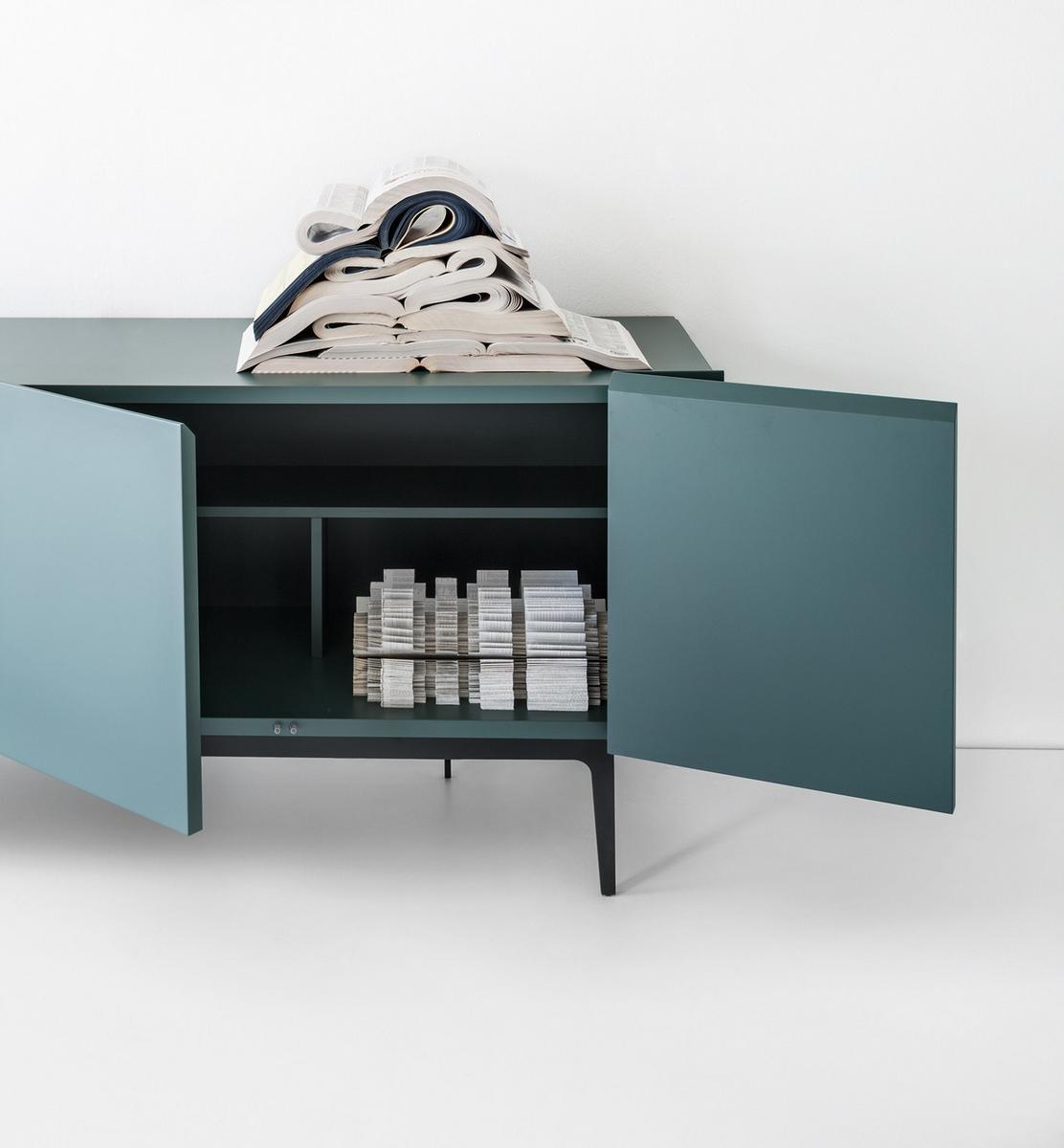Wooden sideboard with doors | Rainbow by Lema