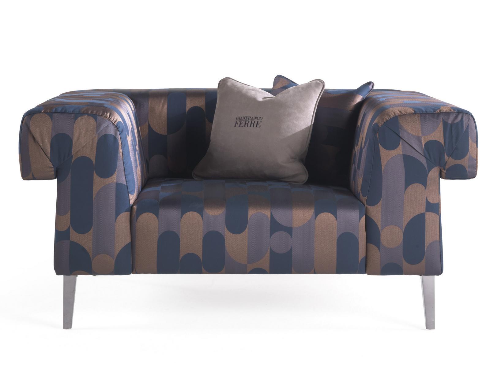 Fabric armchair with armrests | Soho by Gianfranco Ferre Home