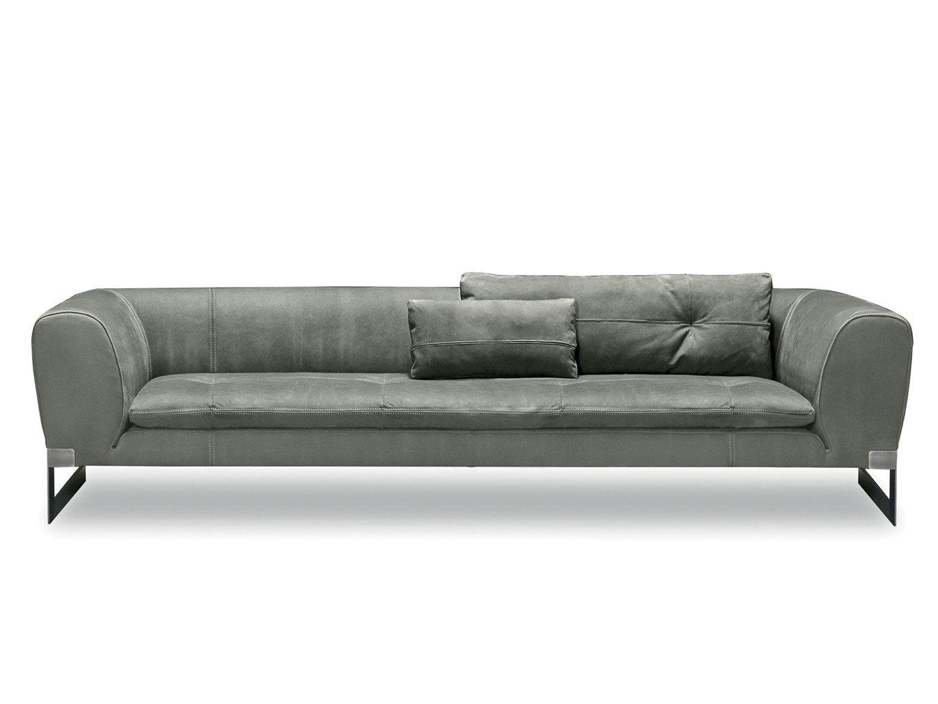 Corner sectional leather sofa | Viktor by Baxter