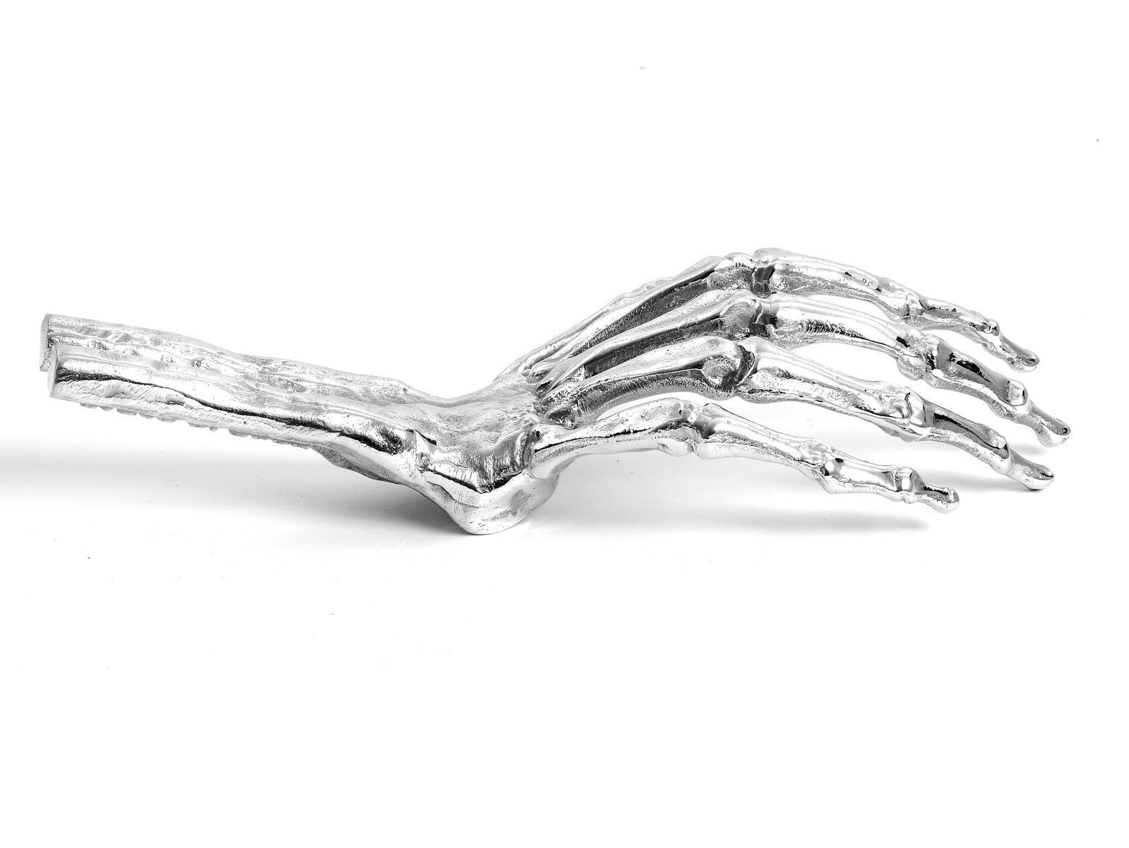 Aluminium decorative object | Skeleton Hand by Seletti