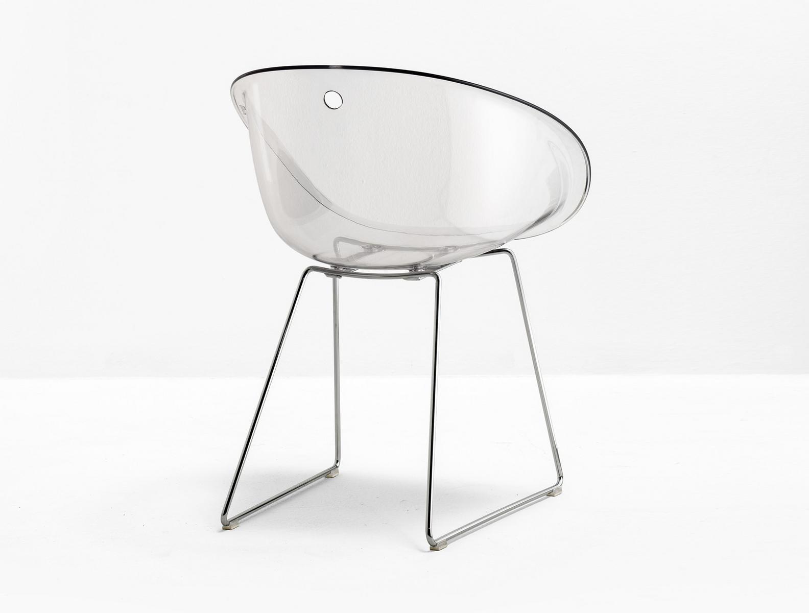 Sled base polycarbonate chair | Gliss 921 by Pedrali