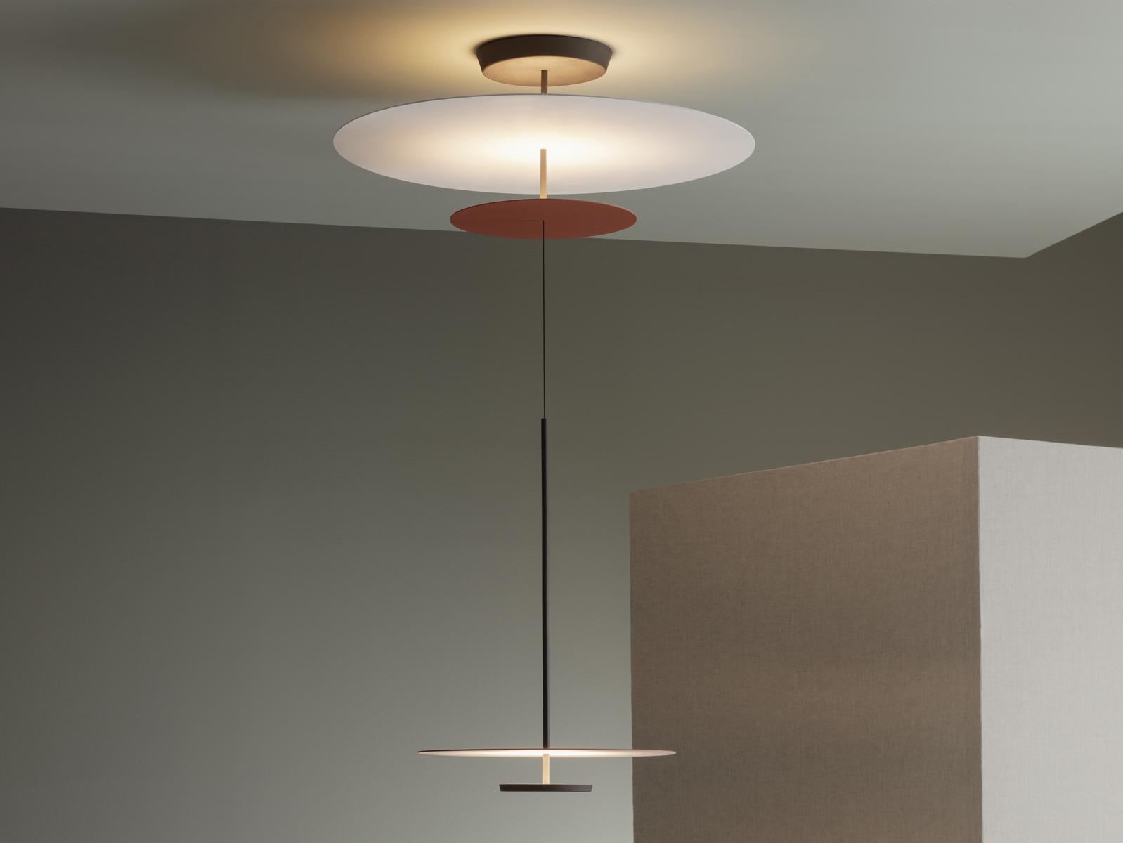 LED metal pendant lamp | Flat 5930 by Vibia
