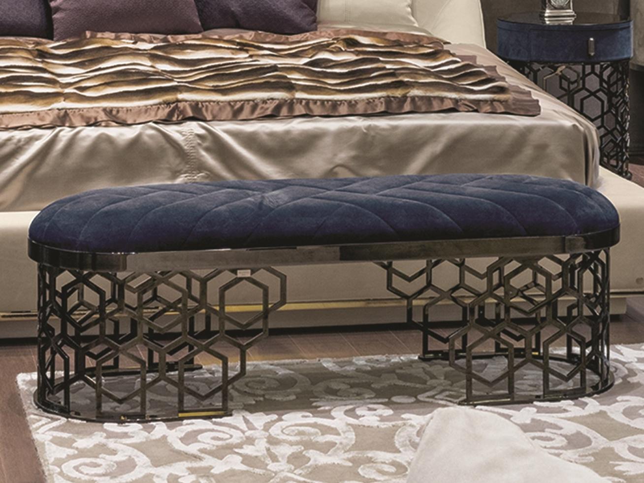 Leather indoor benche | Amanda by Longhi