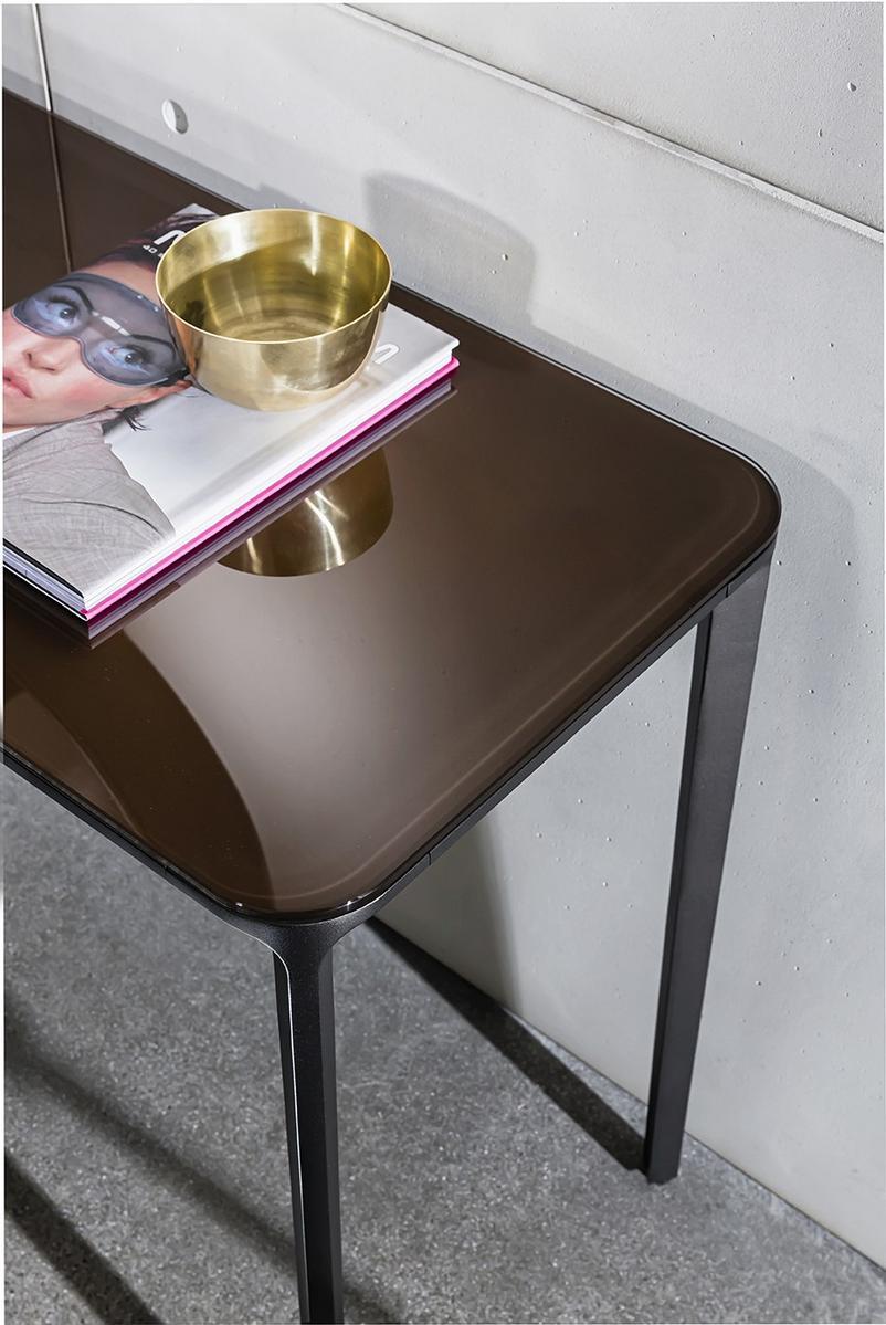 Rectangular glass console table | Slim 4 Legs by Sovet