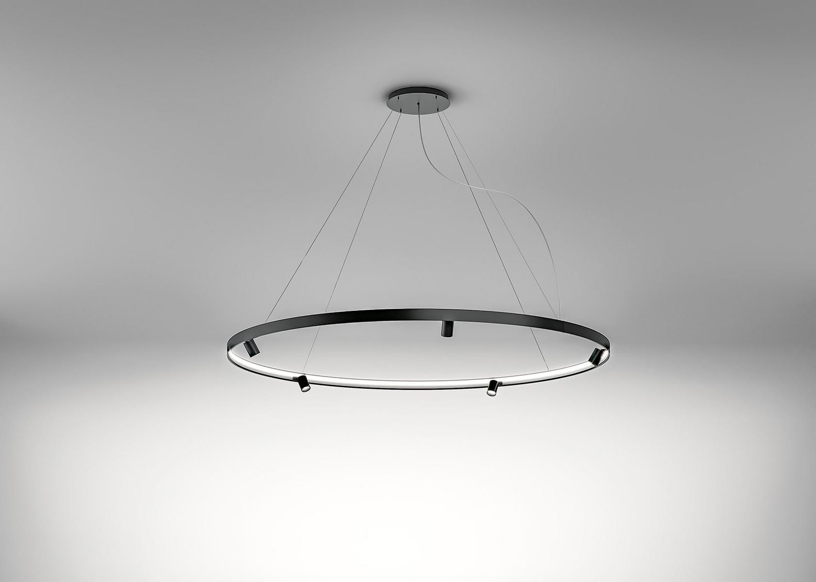 LED extruded aluminium pendant lamp | Arena by Panzeri
