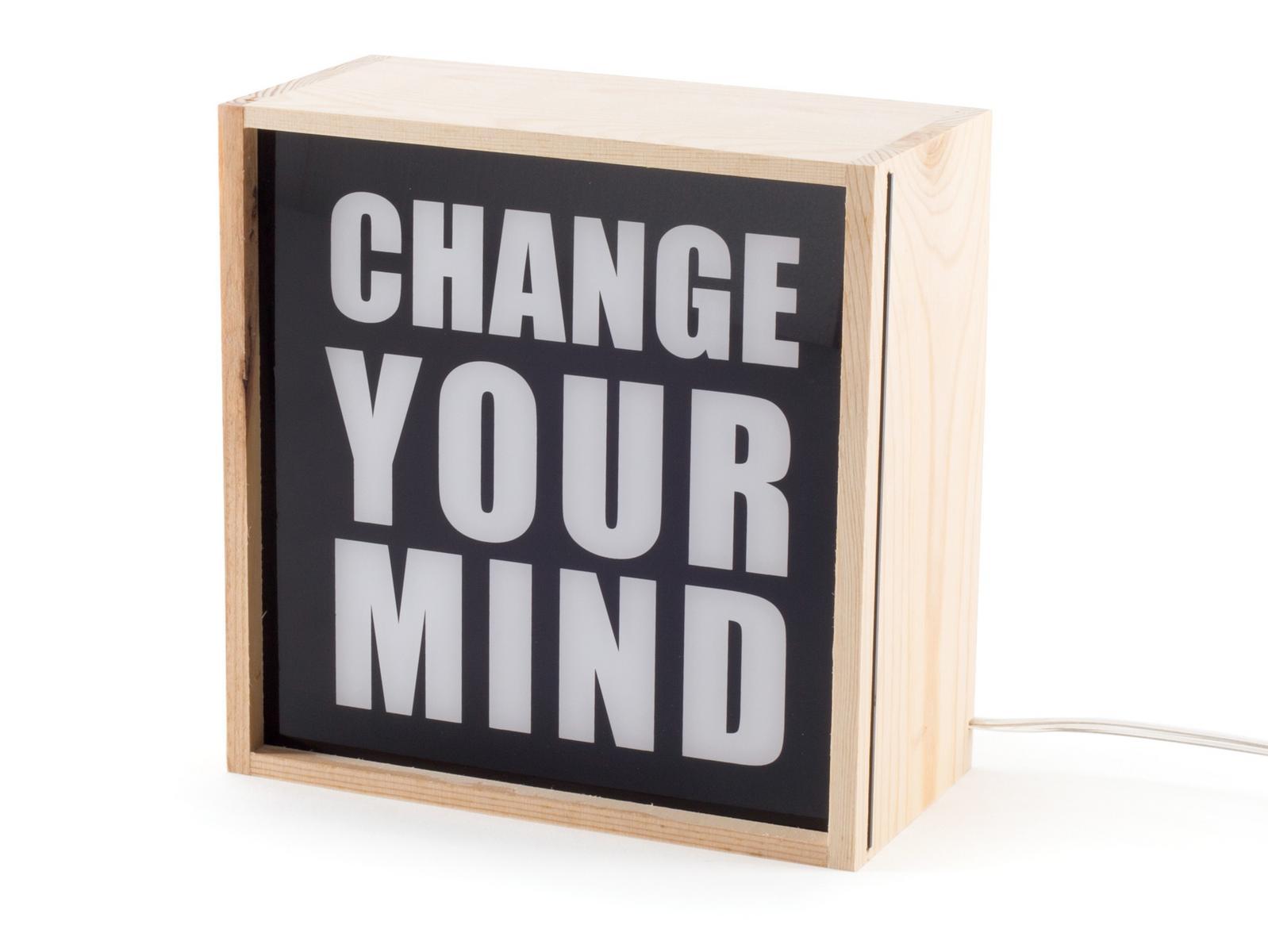 LED wooden table lamp | Change Your Mind by Seletti