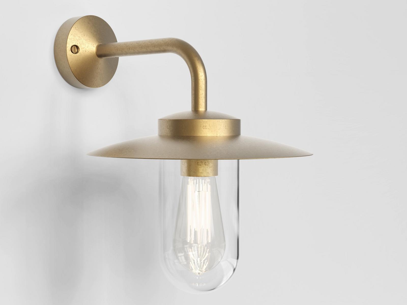 LED wall light in brass and glass | Portree by Astro lighting