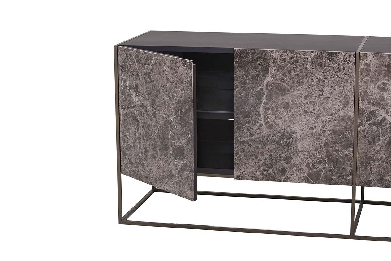 Porcelain stoneware sideboard with doors | Coral by Tonin Casa