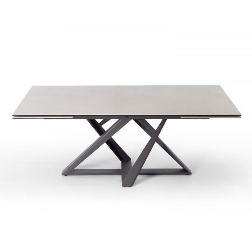 Round tempered glass table | Millennium by Bontempi