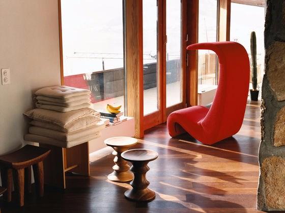 High-back fabric armchair | Amoebe Highback by Vitra