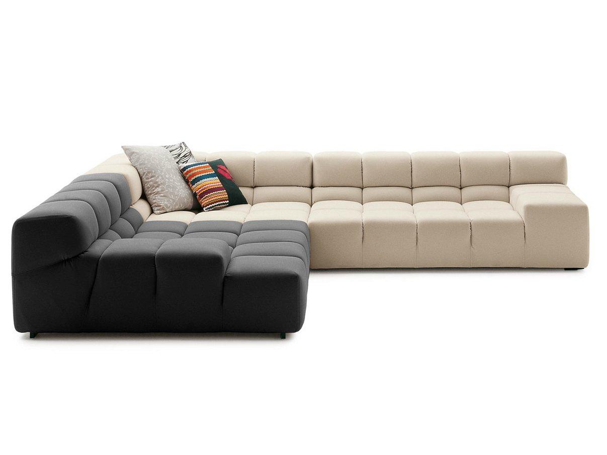 Corner sectional fabric sofa | Tufty Time by B&B Italia