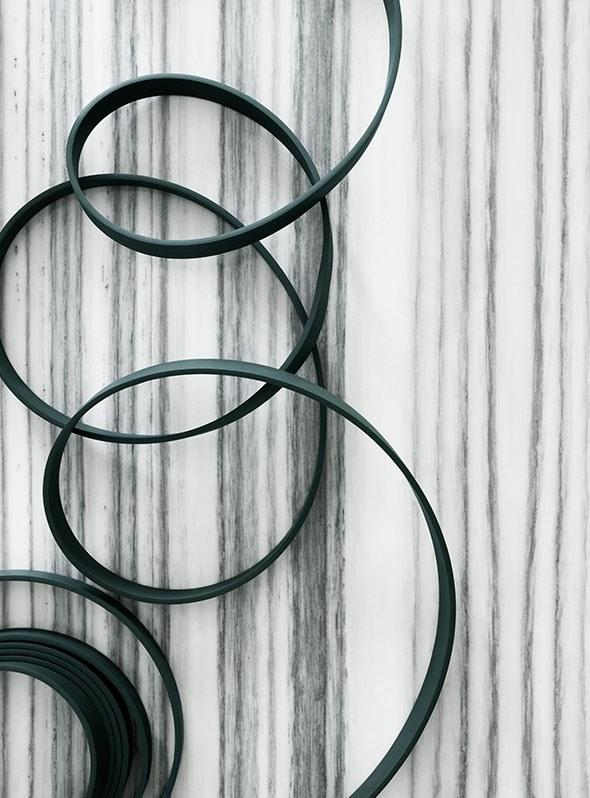 LED rubber and glass pendant lamp | Wireline by Flos