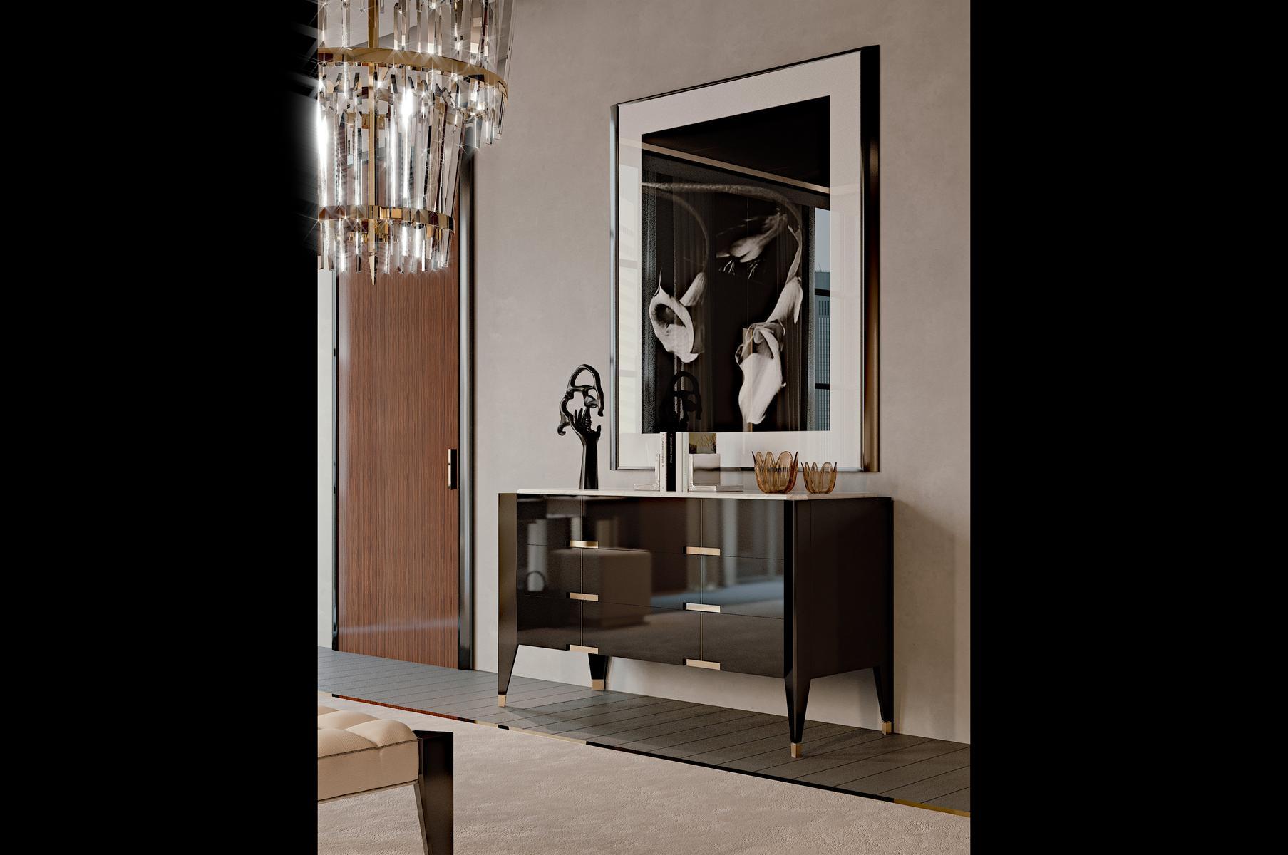 PARK AVENUE Lacquered chest of drawers