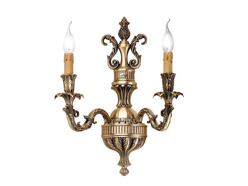 Antique Brass wall light | Marilyn 790/a2 by Possoni Illuminazione
