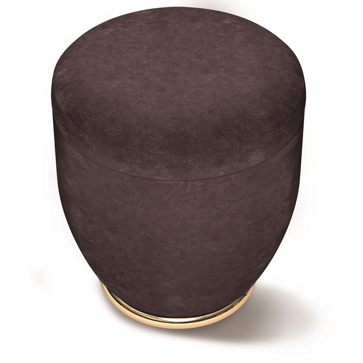 Round fabric pouf | Godwin by Longhi