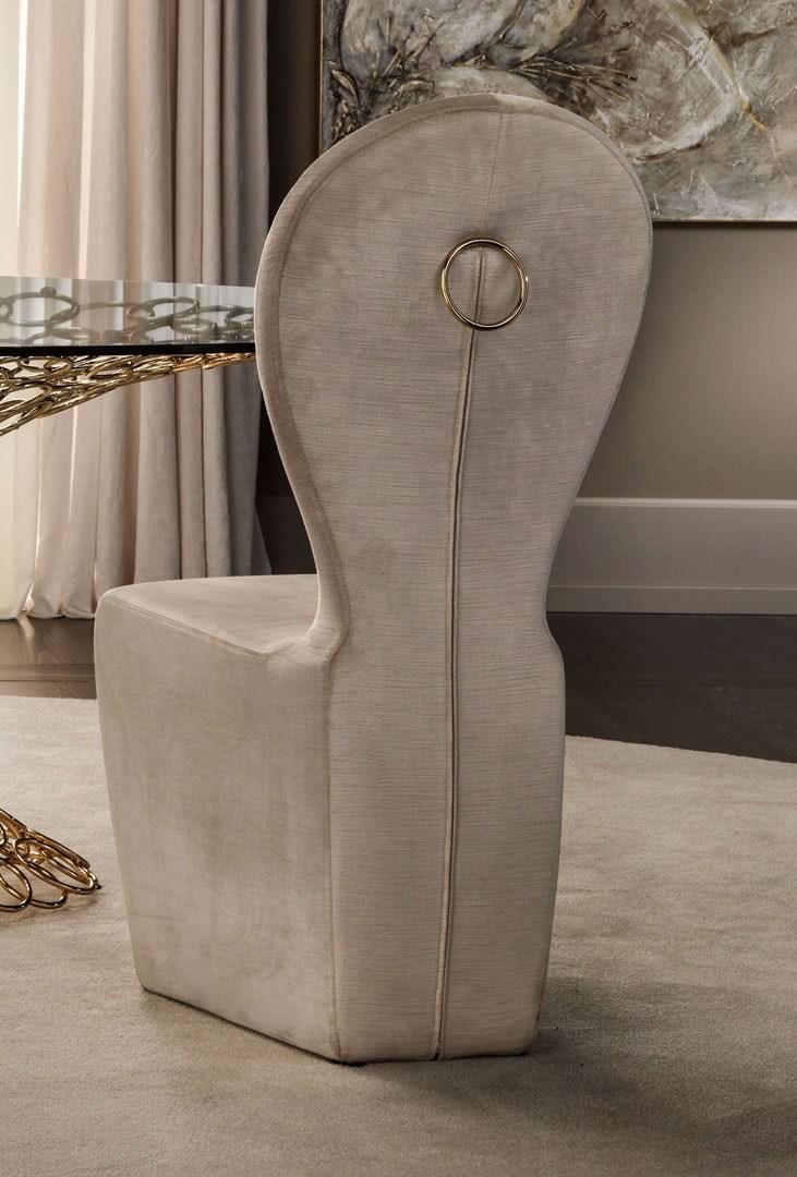 Velvet chair with removable cover | Mondrian by Cantori