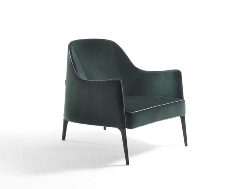 Bergere fabric armchair with armrests | Jackie Bergere by Frigerio