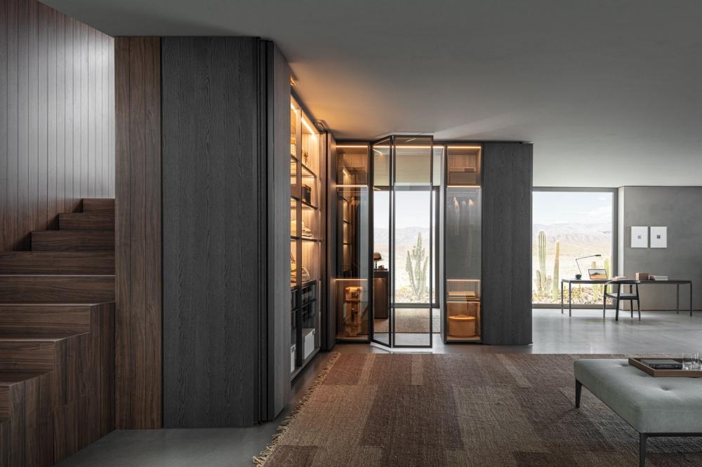 Sectional walk-in wardrobe | Gliss Master Sistema 7 by Molteni