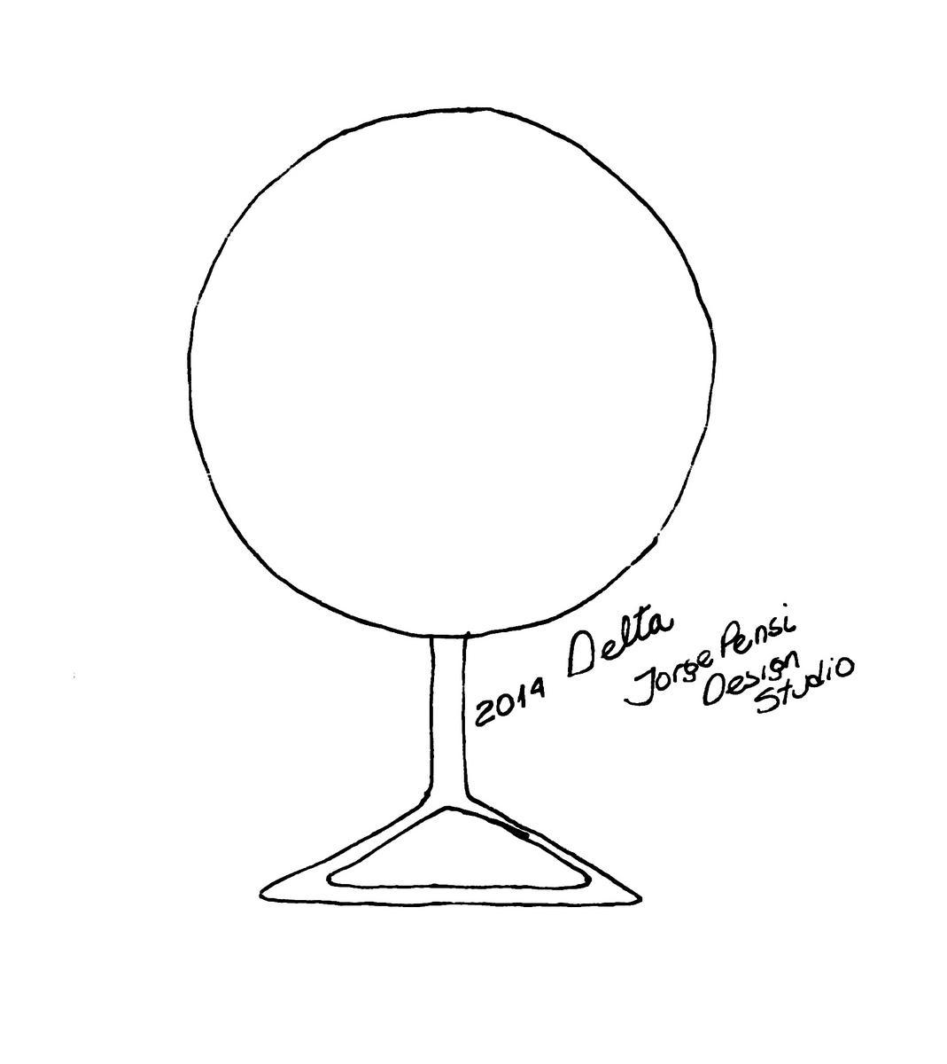 Folding high table | Delta by Vondom