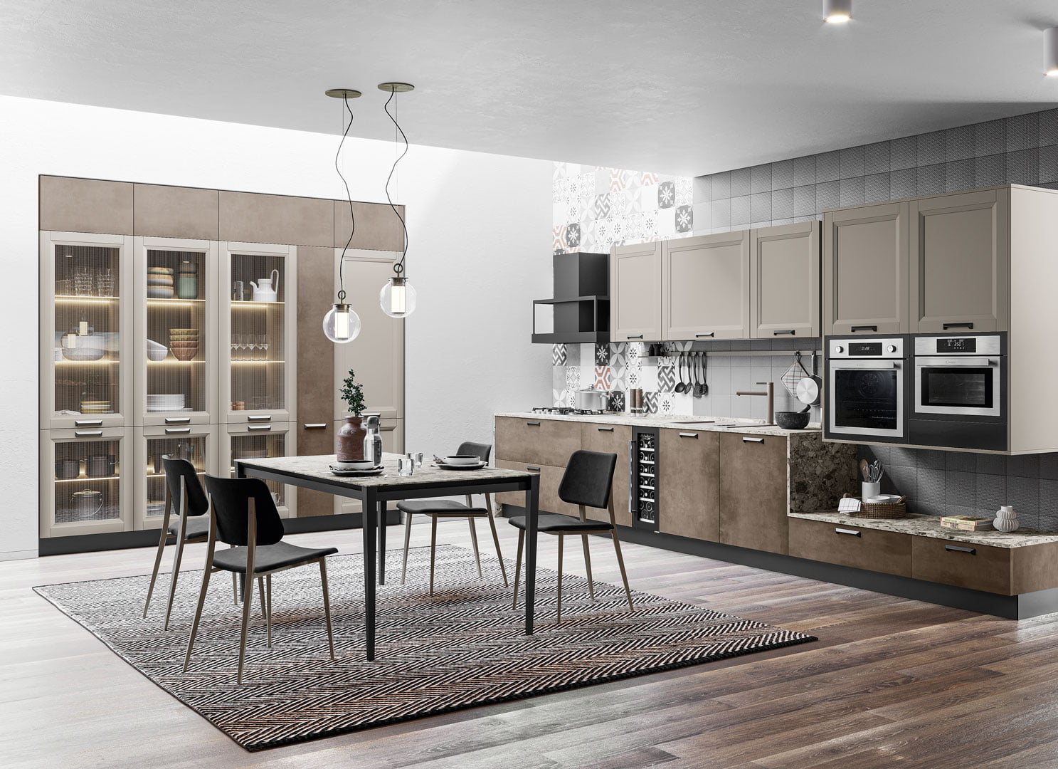 Pet kitchen without handles Creo kitchens Smart