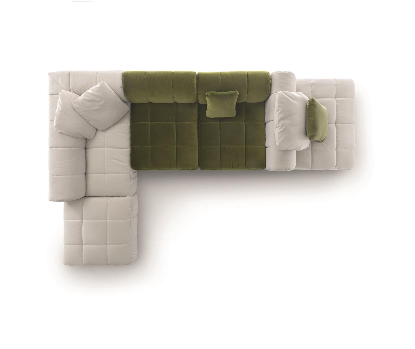 Modular fabric sofa | Strips System by Arflex