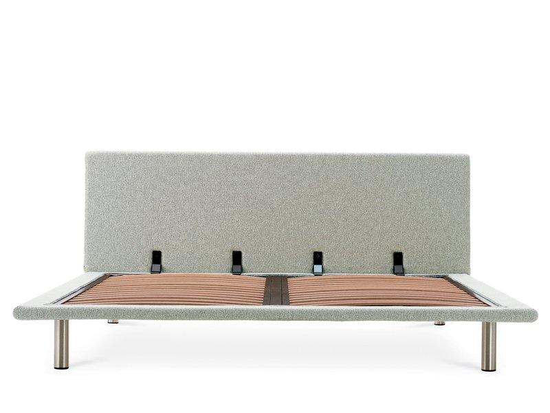 Fabric or leather height-adjustable double bed | Milano by Zanotta