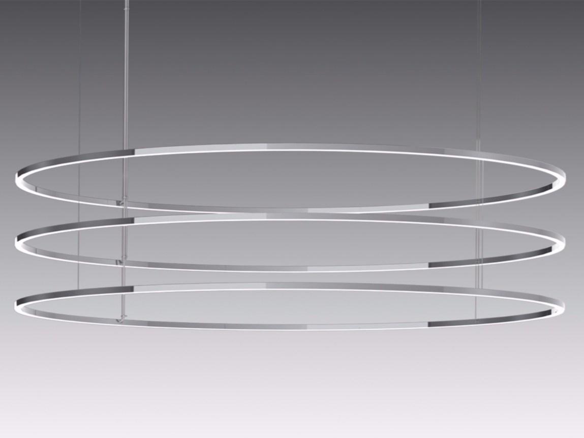 LED aluminium pendant lamp with dimmer | Insieme by Sattler