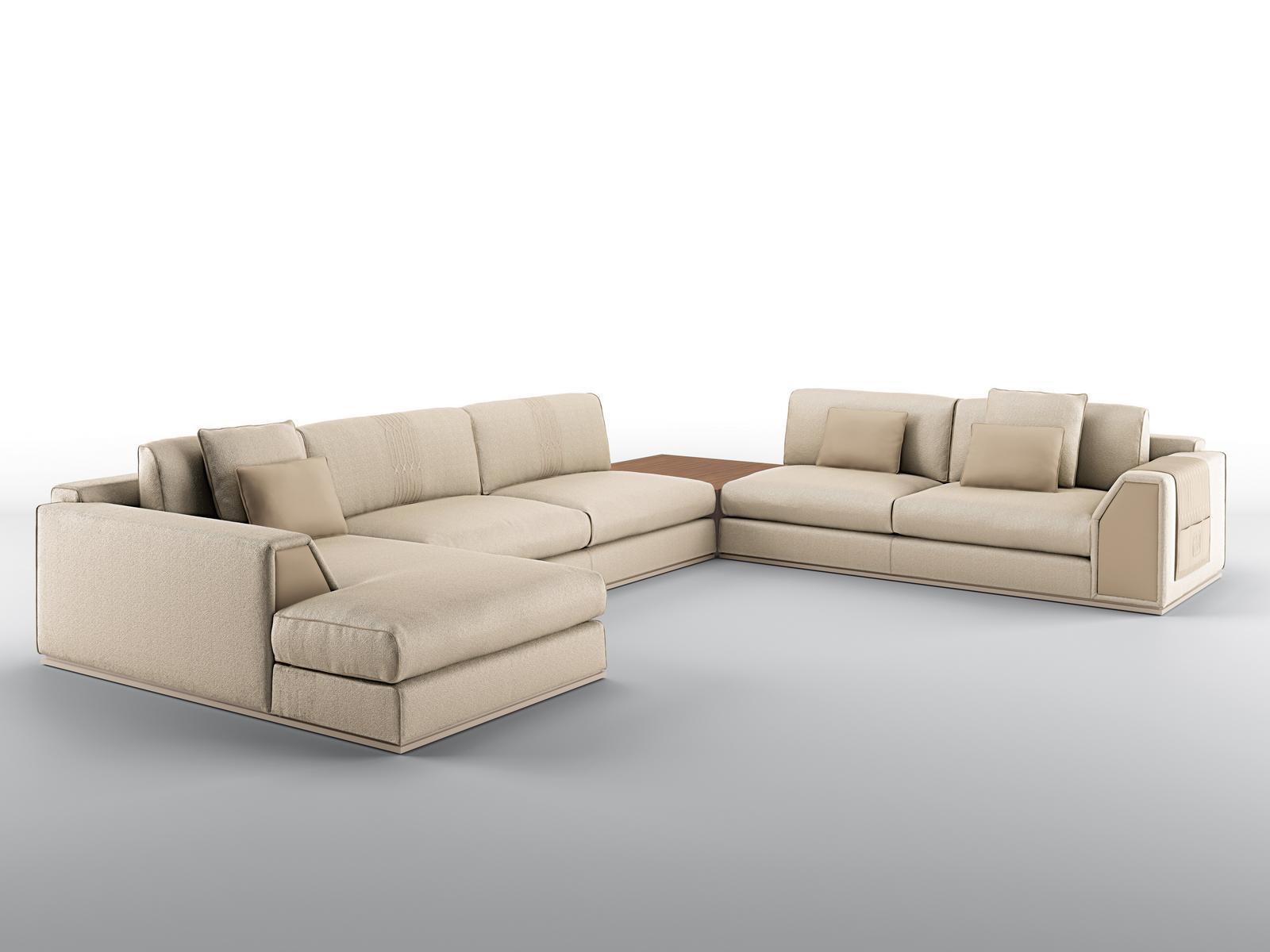 Sectional fabric sofa | Ambassador by Bruno Zampa