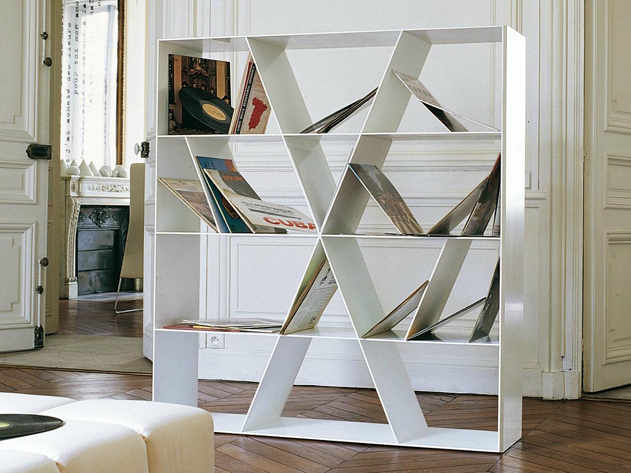 Open double-sided Corian® bookcase | Shelf X by B&B Italia