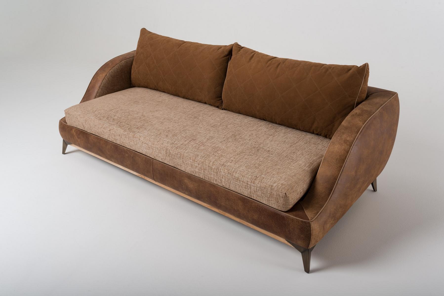 3 seater cotton sofa | Couch by Mantellassi 1926