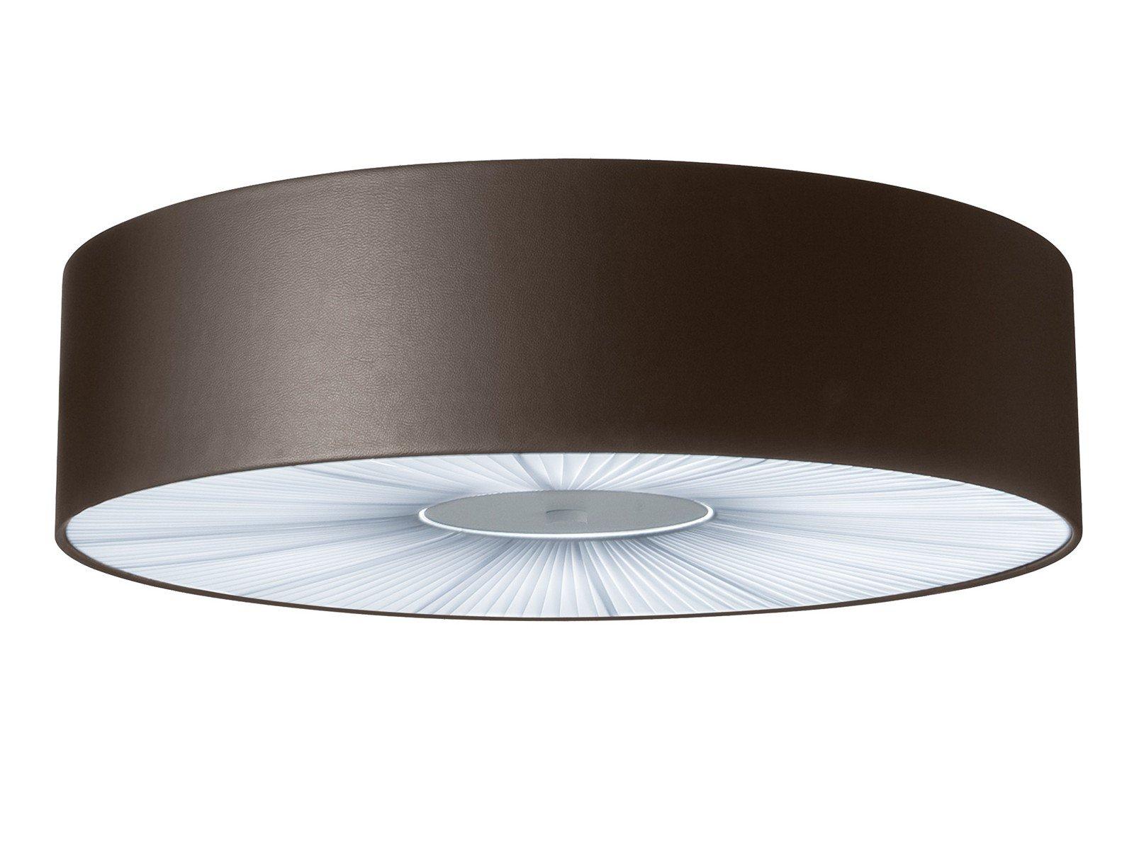 Fluorescent Eco-leather ceiling light | Skin by Axolight