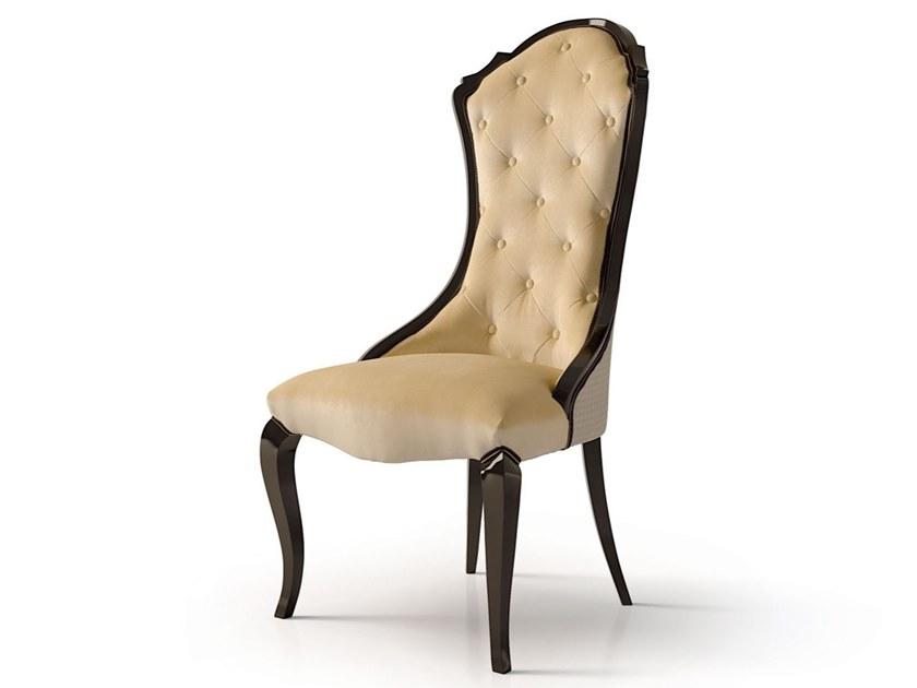 High-back velvet chair | 6010 by Carpanese home