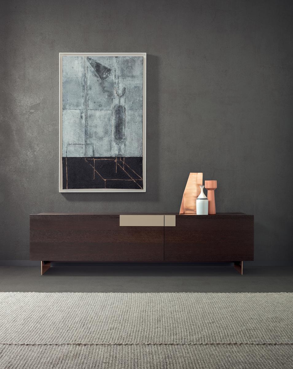Wooden sideboard with flap doors | Ginevra by Pianca