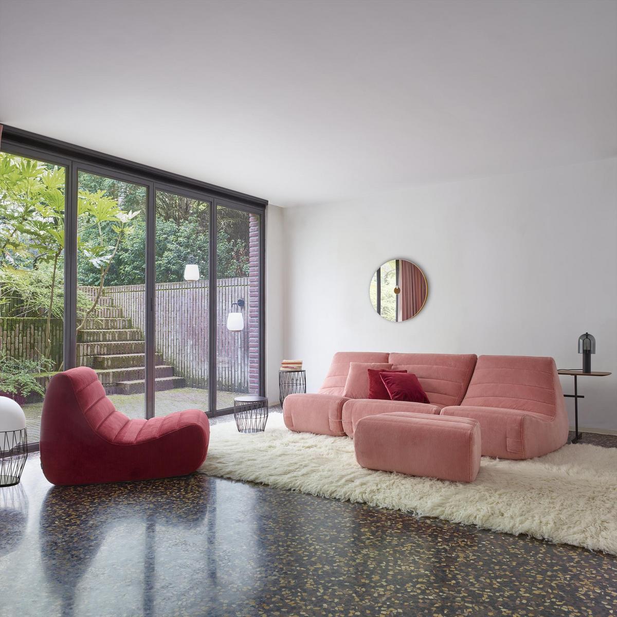 Modular fabric armchair with removable cover | Saparella by Ligne Roset