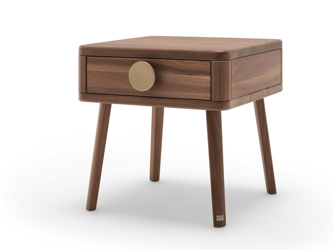 Wooden bedside table with drawers | 916 by Rolf Benz