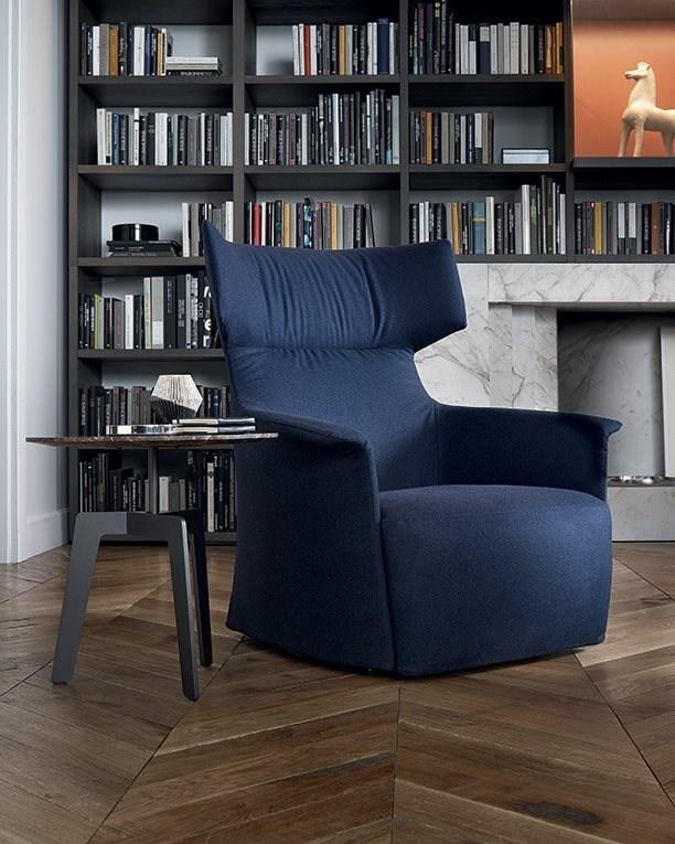 Wing armchair with armrests | Santa Monica Home by Poliform
