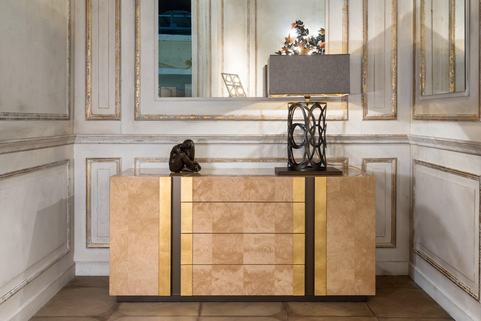 Metal table lamp | Violante by Mantellassi 1926