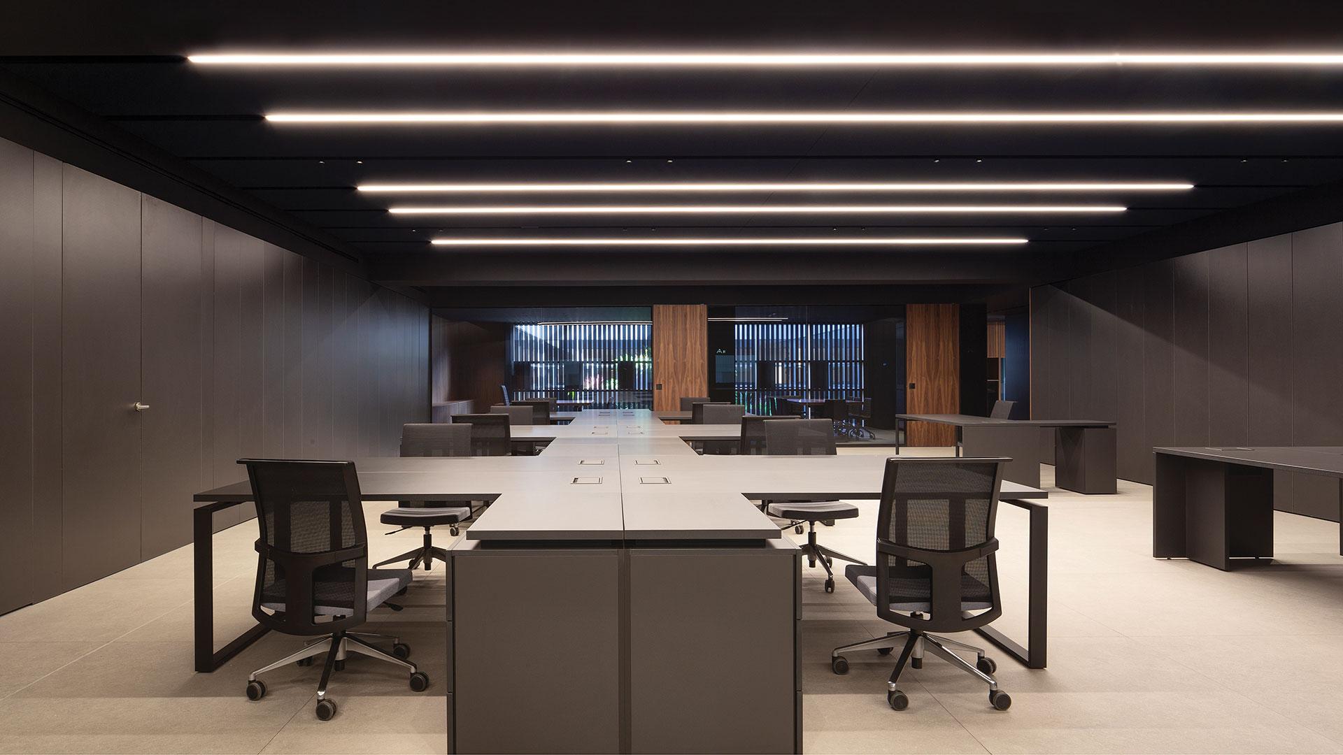 LED aluminium ceiling lamp | Fifty Ho Surface Custom by Arkoslight
